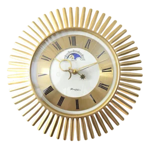 Sunbust Moon Phases Wall Clock from Richter Quarz
