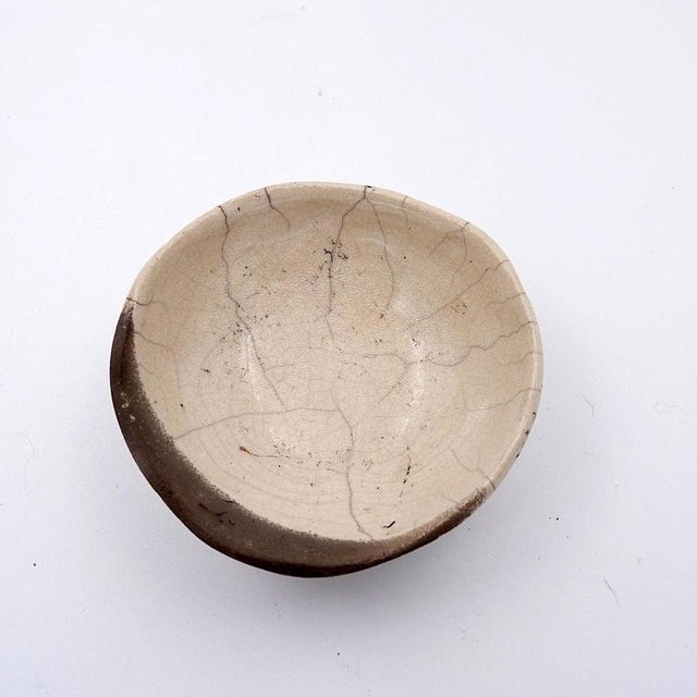 White Fond dAtelier Ceramics from N.Lebrun, Belgium, 1970s, Set of 5 For Sale - Image 3 of 12