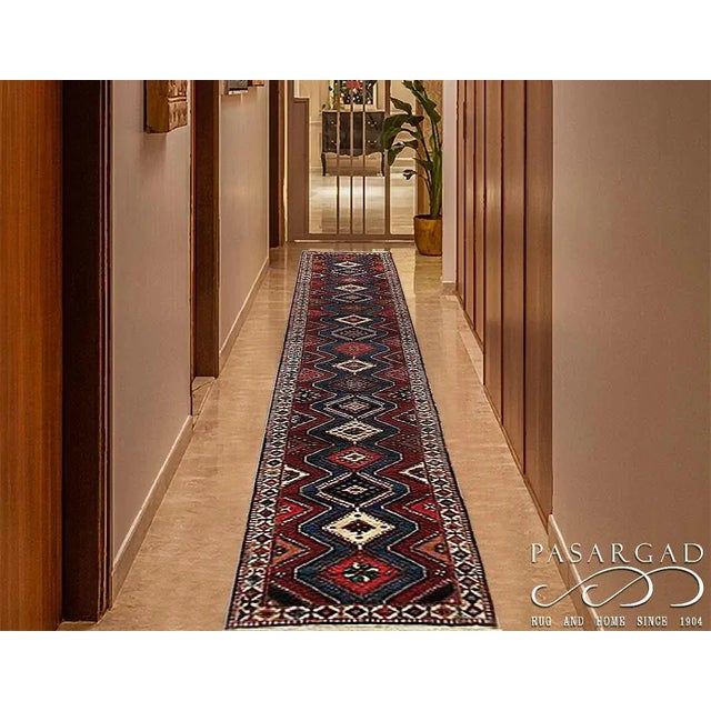 2020s Multi Color Persian Yalameh Runner For Sale - Image 4 of 5