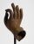 Metal Large Cast Bronze Buddha Hand Sculpture on Stand For Sale - Image 7 of 13
