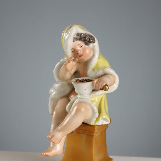 Ceramic German Porcelain Figurines, Set of 3 For Sale - Image 7 of 14