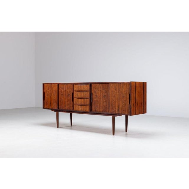 1960s Scandinavian Symmetric Sideboard in Rosewood, Denmark, 1960 For Sale - Image 5 of 18