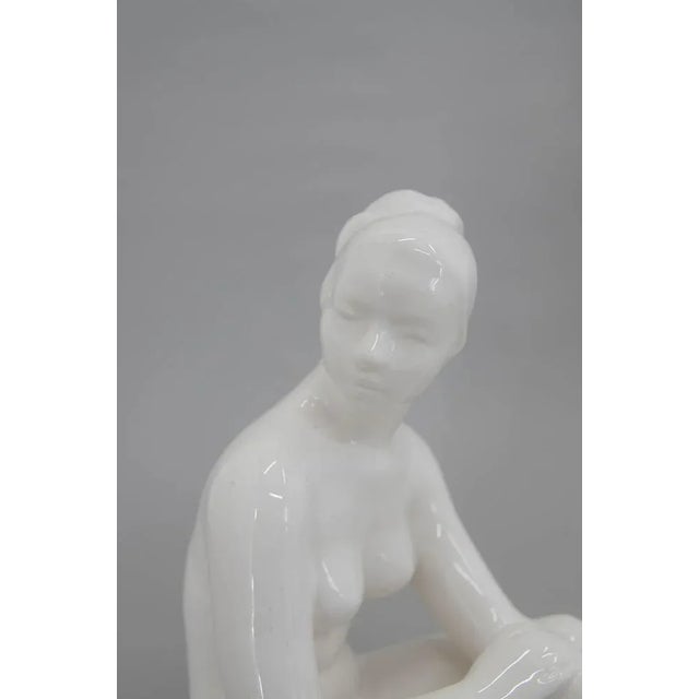 White Mid-Century Sculpture by Bohumil Kokrda, 1960s For Sale - Image 8 of 10