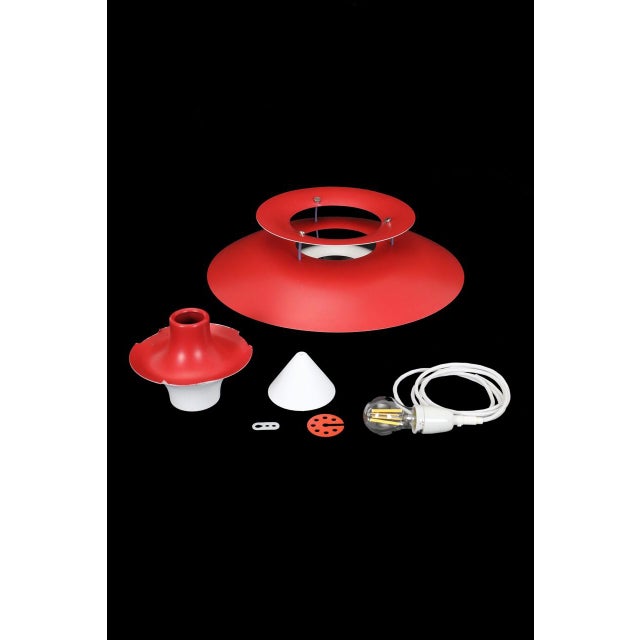 1970s Red PH 5 Hanging Lamp by Poul Henningsen for Louis Poulsen, 1960s For Sale - Image 5 of 18