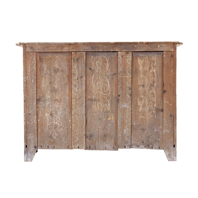 White Swedish Painted Pine Cupboard, 1880 For Sale - Image 8 of 9