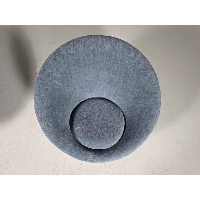 Artifort Light Blue Mushroom Lounge Chairs by Pierre Paulin for Artifort, 1960s, Set of 2 For Sale - Image 4 of 8