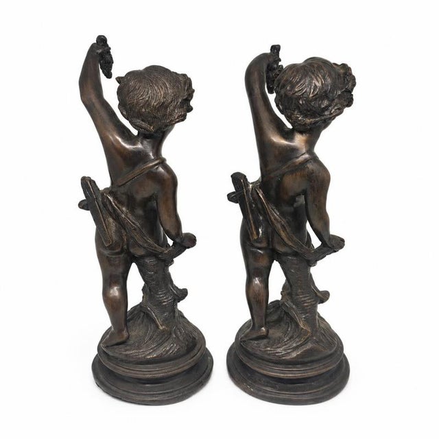 French Artist, Bacchus Sculptures, Bronze, Set of 2 For Sale - Image 3 of 9