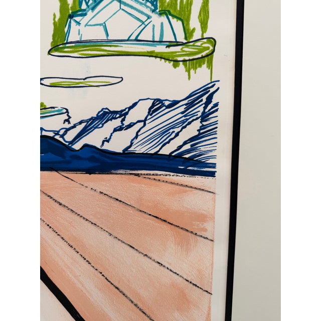 Late 20th Century Late 20th Century Large Surrealist, Figural Landscape Print Numbered Edition, 159/250 After Salvador Dali For Sale - Image 5 of 5