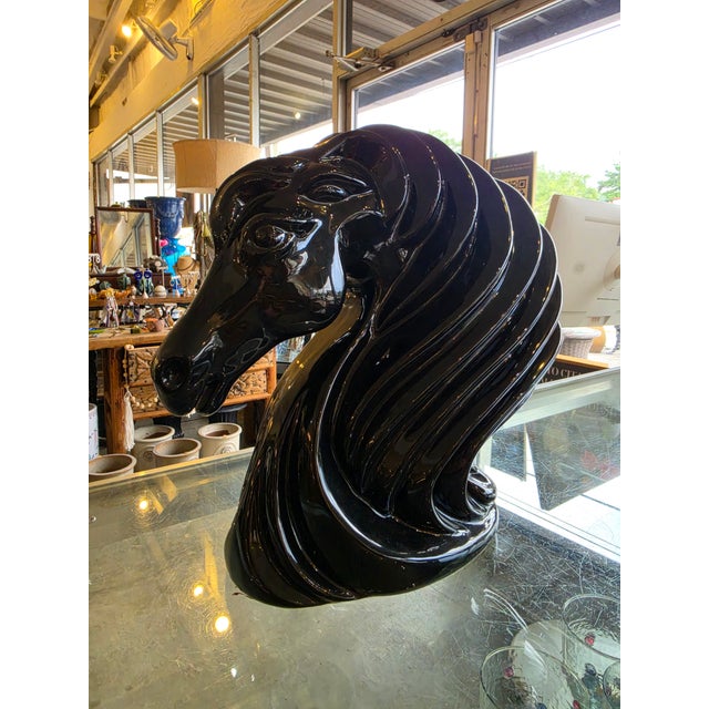 1970s 1970s Ceramic Horse Head For Sale - Image 5 of 16