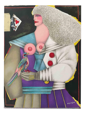 Richard Lindner, Untitled, 1974, Lithograph