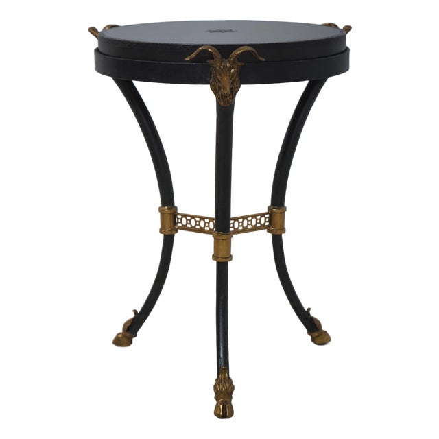 Labarge Regency Style Rams Head Round Occasional Table For Sale