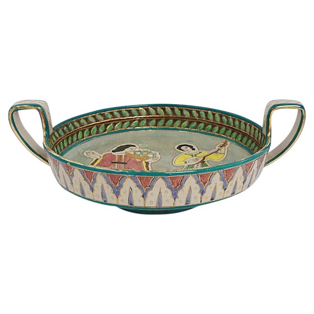 Mid-Century Deruta Sgraffito Pottery Bowl For Sale