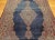 Textile Vintage Persian Kashan Area Rug, Hand-Knotted Wool, Navy, Ivory For Sale - Image 7 of 12