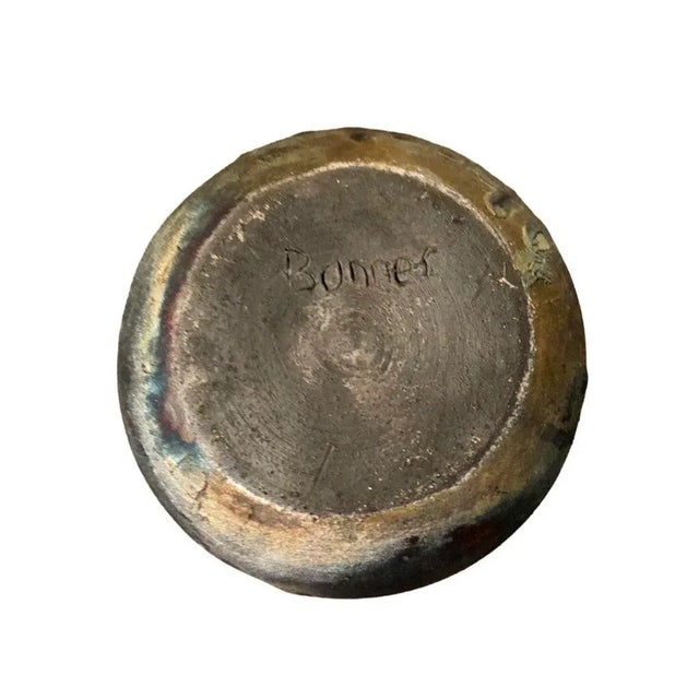 Vintage 1980’s Studio Pottery Vessel Glazed Vase Drip Pot For Sale - Image 9 of 12