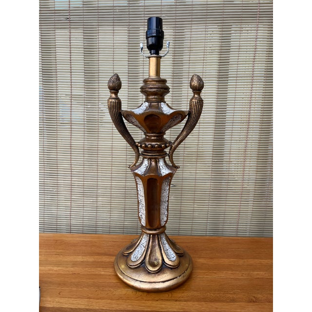 A Pair of Hollywood Regency Neoclassical Revival Style Trophy Table Lamps. Circa 1960s For Sale - Image 17 of 18