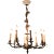 Antique 19th-Century French Botanical Brass 8-Arm Chandelier For Sale - Image 9 of 9