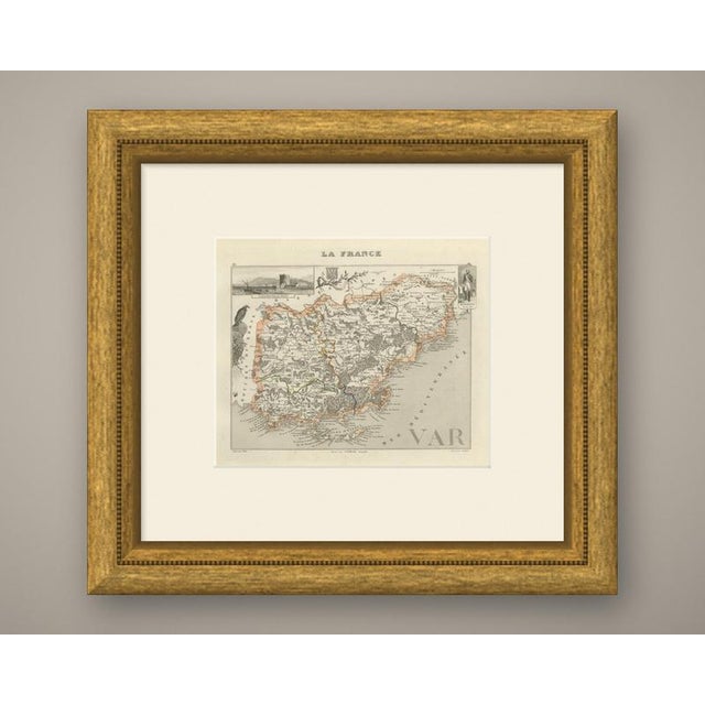 The department of the Var in Provence, with Draguignan as chef-lieu and the coast running from the rade d'Hyeres past the...