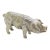 Vintage Italian Handmade Genuine Silver Piggy Pig Large Figurine Miniature Sculpture For Sale