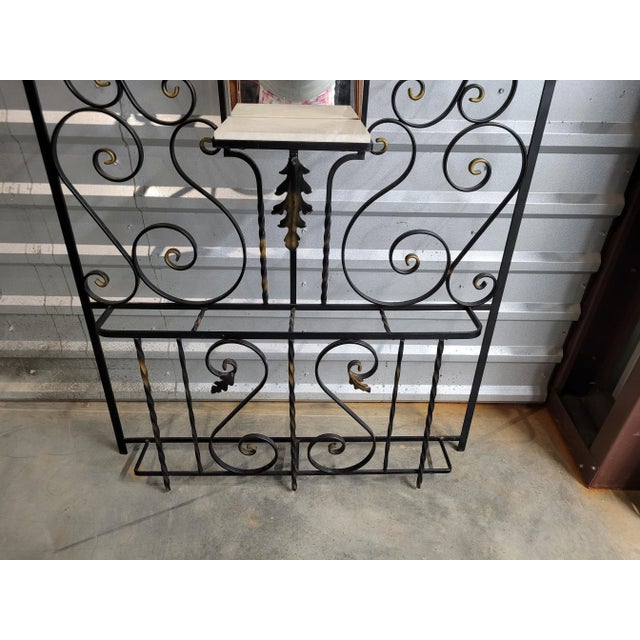 Art Deco French Art-Deco Wrought Iron Coat Rack For Sale - Image 3 of 8