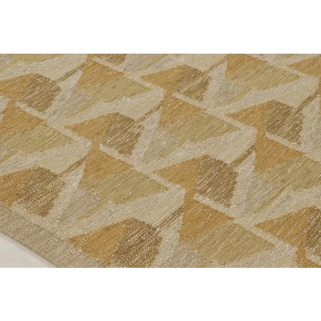 Rug & Kilim Rug & Kilim’s Scandinavian Style Geometric Custom Flatweave Rug For Sale - Image 4 of 11