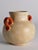 1930s Art Deco Beige Ceramic Vase with Red Handles by Anna-Lisa Thomson for Upsala Ekeby, 1930s For Sale - Image 5 of 16