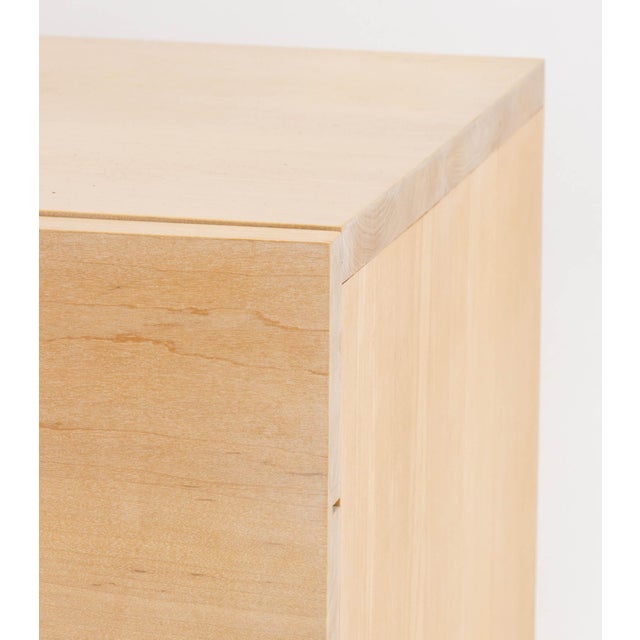 Modern Zach Hadlock for Platform Maple Bedside Table For Sale - Image 3 of 8
