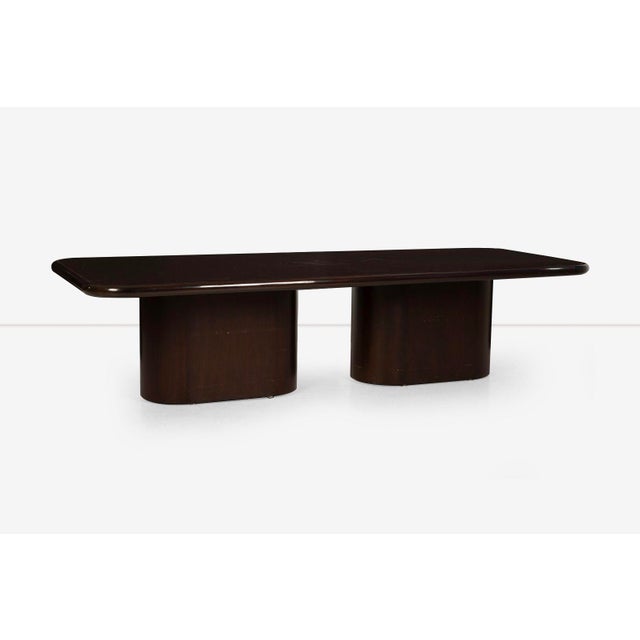 1960s Roger Lee Sprunger for Dunbar – Double Pedestal Dining or Conference Table For Sale In Chicago - Image 6 of 6