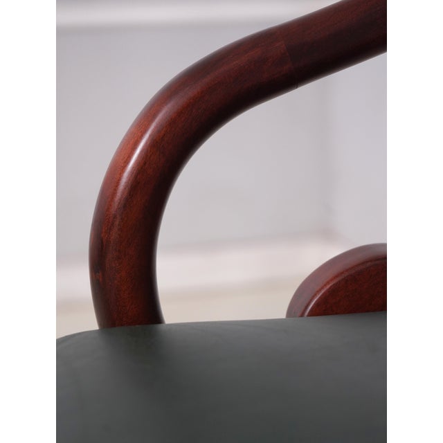 Wood Set of 5 Mikhail Darafeev Mahogany Bar Stools For Sale - Image 7 of 18