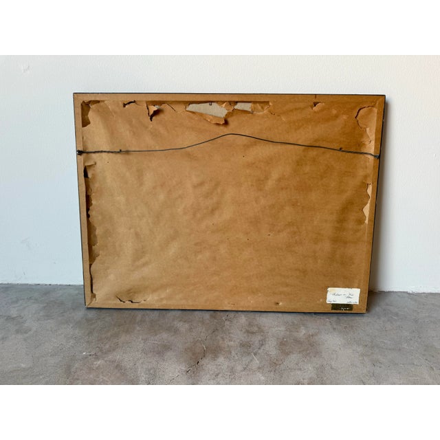 1980's Sheila W. Langlois " Shadows on the Tetons " Watercolor Landscape Painting, Framed For Sale - Image 12 of 12