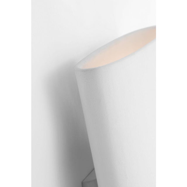 Kelly Wearstler for Visual Comfort Signature Lotura 12" Pocket Sconce in Museum White For Sale In Houston - Image 6 of 8