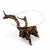 Vintage Organic Modern Driftwood Side Table With Acrylic Top, Mid-Century For Sale - Image 13 of 18