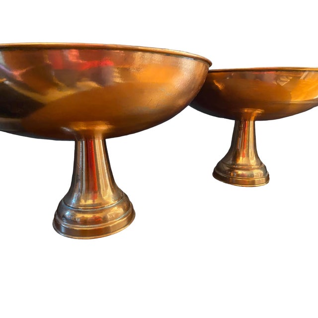 Quick Hits: Item: Set of 2 Large Copper Bowls Period: Mid 20th Century Origin: United States Material: Copper Dimensions:...
