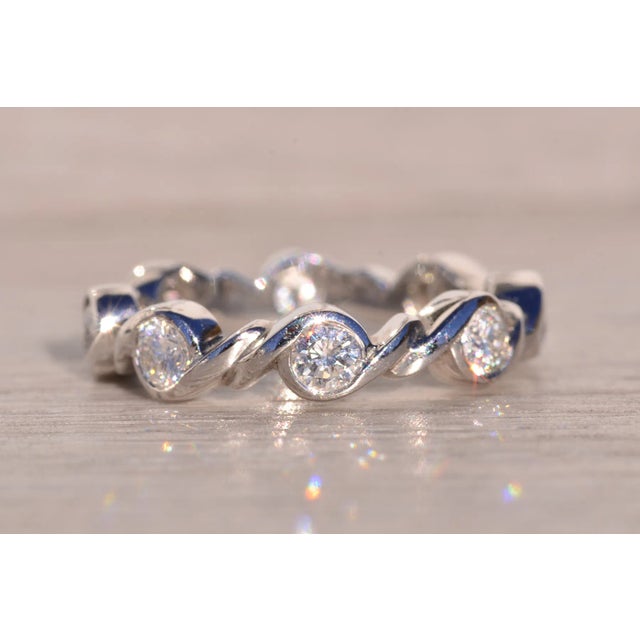 2000 - 2009 The Birch Tree: Designer Signed Platinum and Diamond Specialty Band For Sale - Image 5 of 9