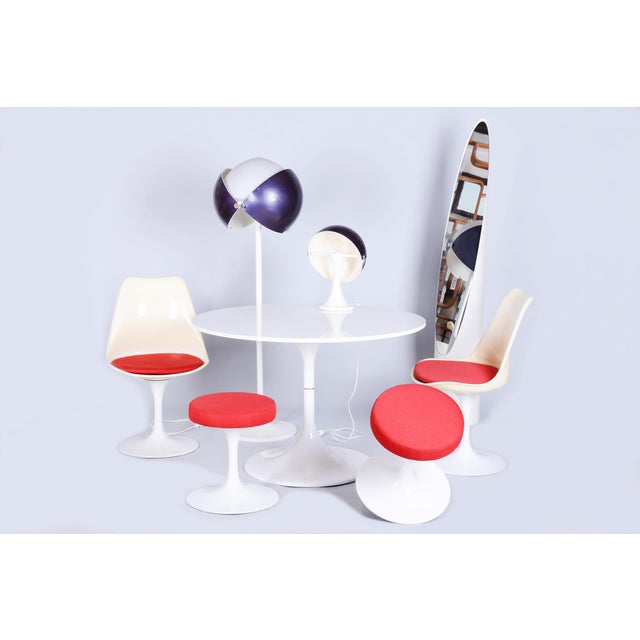 Mid-Century Seating Set in Aluminium by Eero Saarinen, Germany, 1950s, Set of 5 For Sale - Image 6 of 18