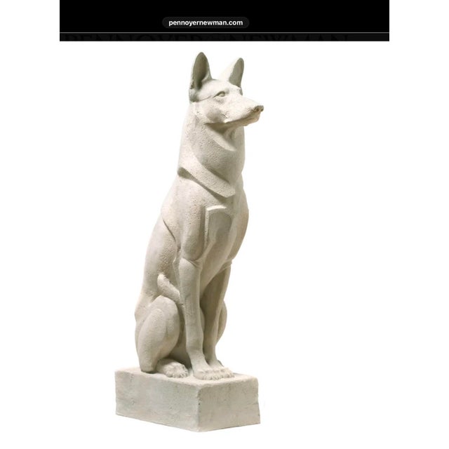 Large Pair of Pharaoh/Ibizan Hound Garden Statues by Pennoyer Newman For Sale - Image 16 of 16