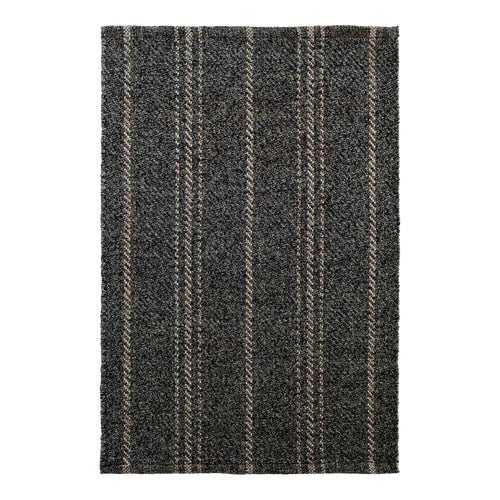 Dash & Albert by Annie Selke Melange Stripe Grey/Ivory Indoor/Outdoor Rug, 3' x 5'