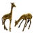 Vintage Brass Giraffes - Set of 2 For Sale