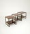 Mid-Century Modern Brass and Wood Coffee Tables, Italy, 1970s, Set of 3 For Sale - Image 4 of 14