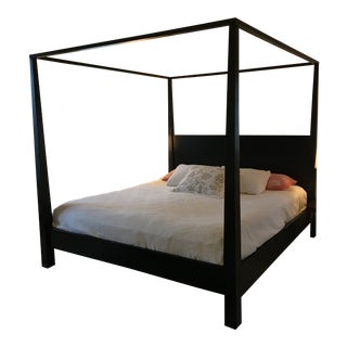 Crate & Barrel Pavilion King Canopy Bed For Sale