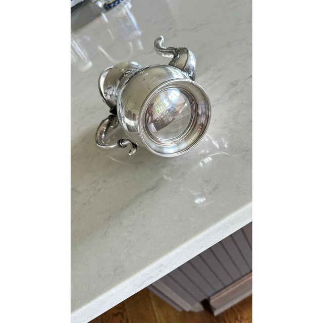 Baroque Vintage Silver Plate Ornate Coffee Pot For Sale - Image 3 of 6