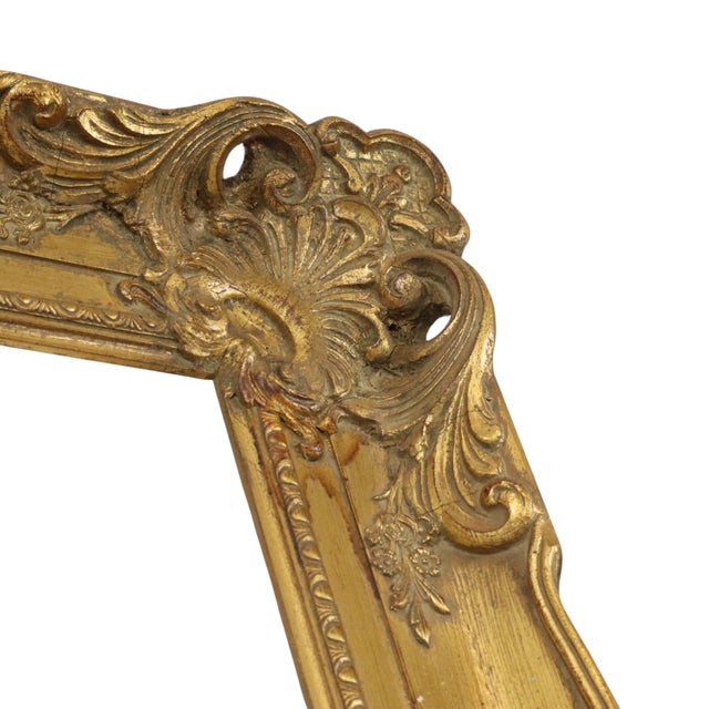 Large Baroque Classic Wooden Gold Frame For Sale - Image 11 of 16
