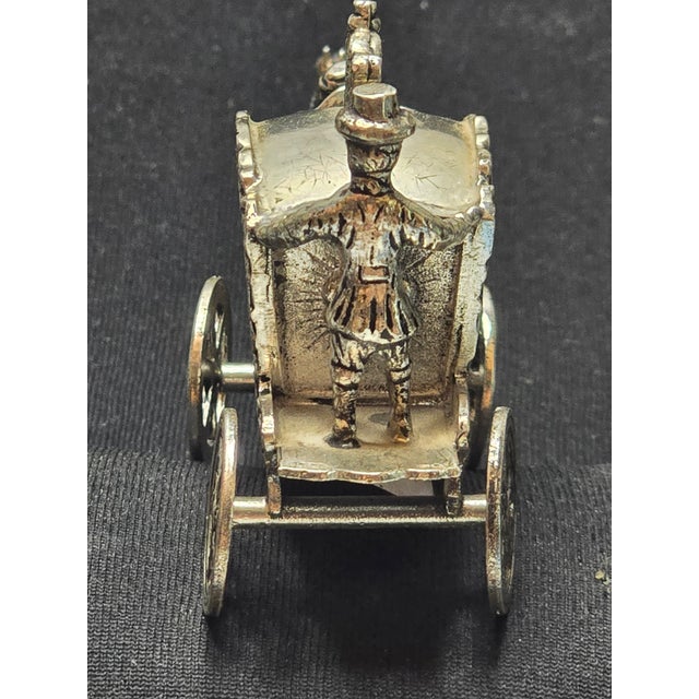Miniature Horse Carriage, Silver, 1949 H. Hooykaas, Schoonhoven, Netherlands For Sale - Image 11 of 12