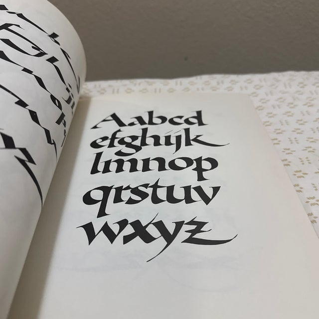 Paper 1980s Calligraphic Alphabets by Arthur Baker For Sale - Image 7 of 11