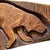 Early 21st Century American Folk Art Carved Wood Labrador Panel on Custom Wall Mount For Sale - Image 5 of 11