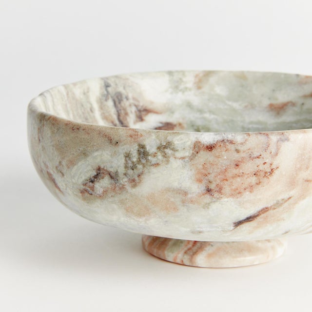 Early 21st Century Josephine Marble Footed Bowl For Sale - Image 5 of 7