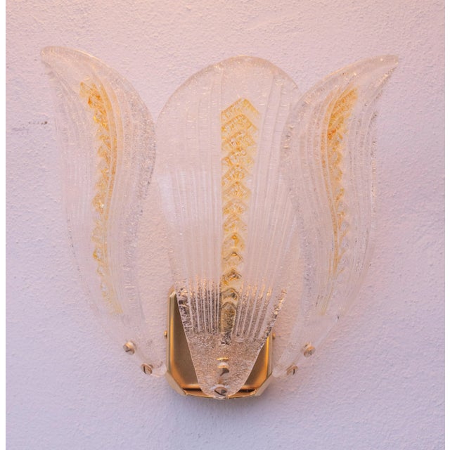 Set of 4 Murano Wall Lights and Table Lamp, 1980s For Sale - Image 11 of 12