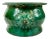 19th Century Chinese Green Ceramic Planter With Lion Heads For Sale