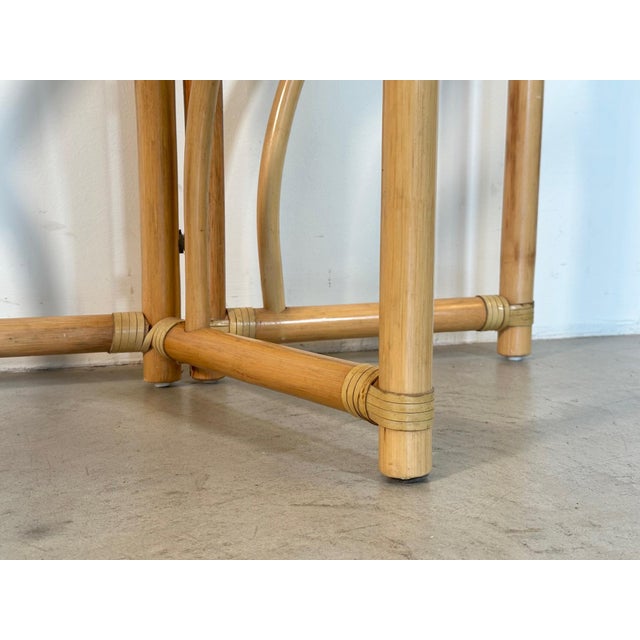 Console Table in Wood and Bamboo from IG, 1970s For Sale - Image 12 of 16