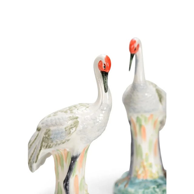 Transitional Chelsea House Chelsea Cranes - A Pair For Sale - Image 3 of 4