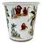 Slender Vintage Chinoiserie Porcelain Monkey Motif Cachepot For Sale